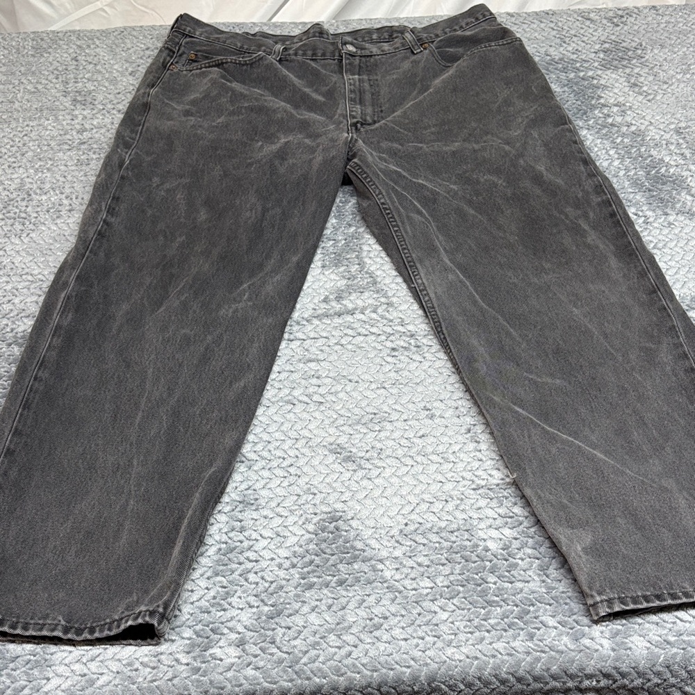 Levi’s Men’s Vintage Style Washed Black 550 Jeans